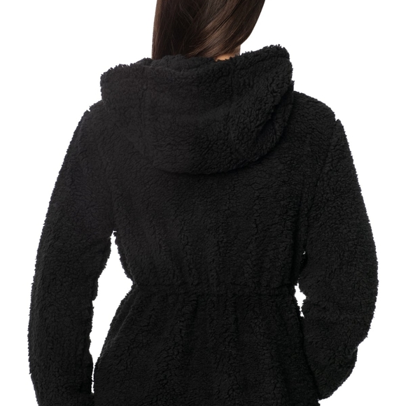 Sherpa Hooded Jacket in Black - Picture 6 of 9